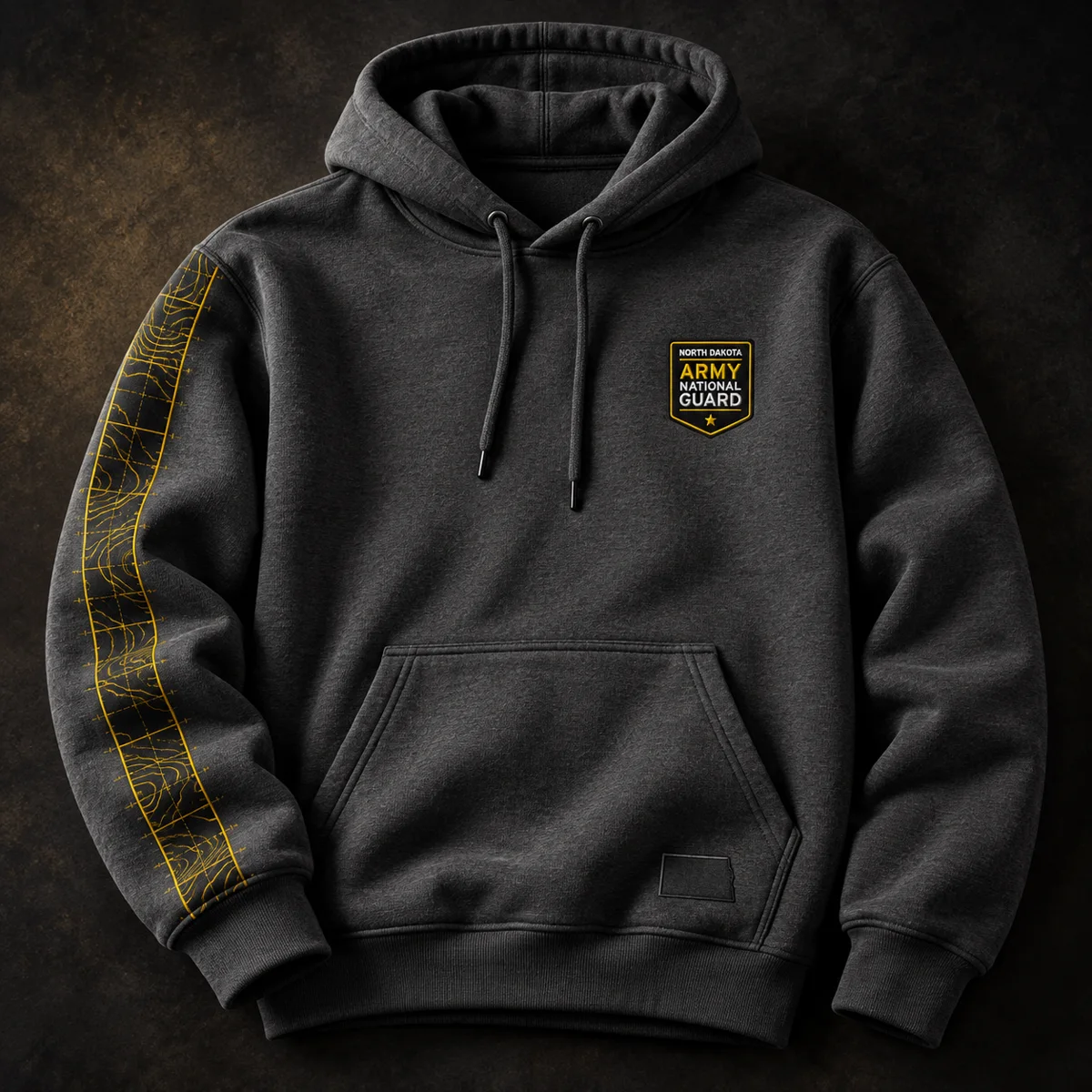 North Dakota Army National Guard hoodie product mockup